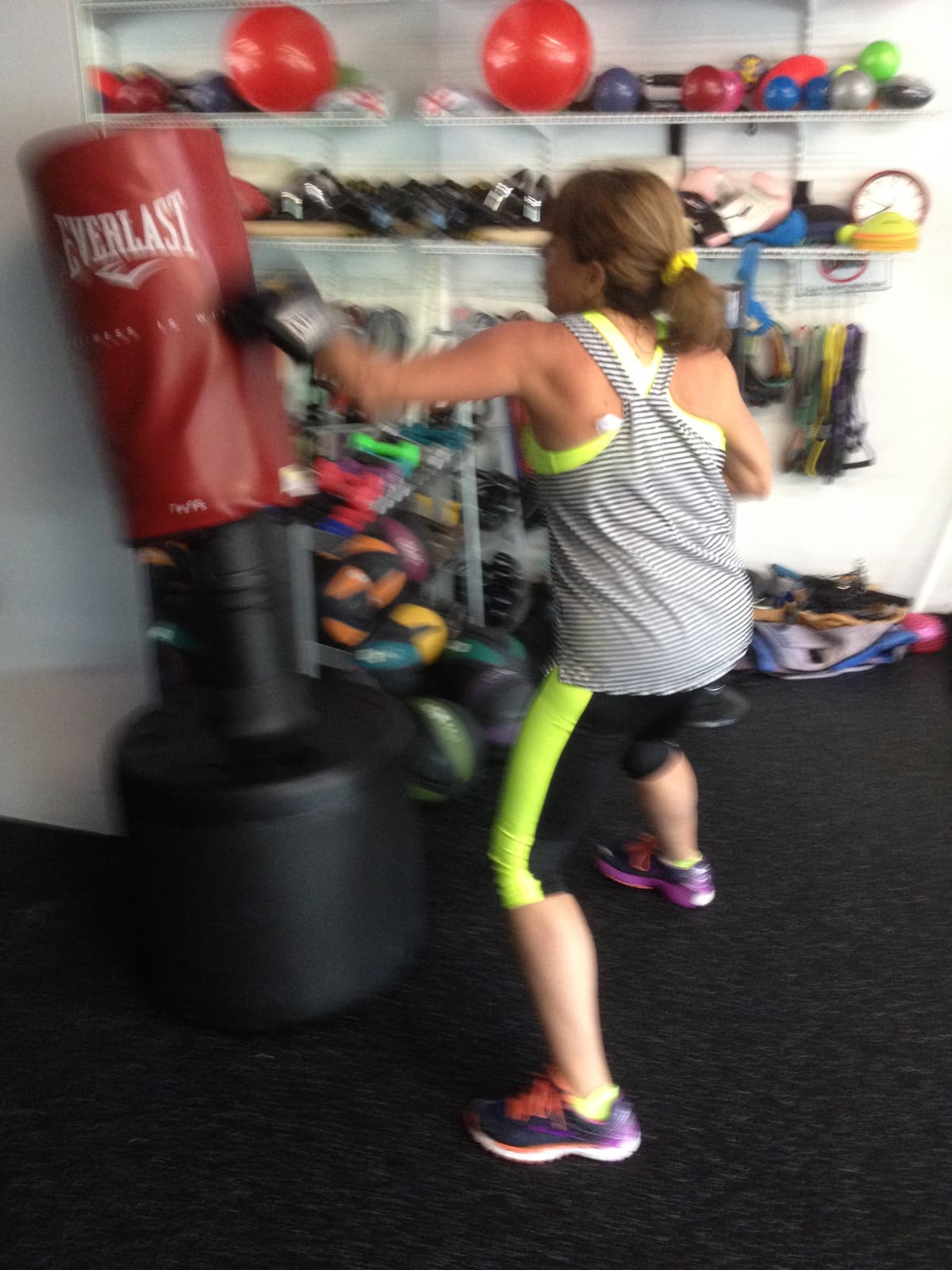 Terri Hitting the bag
