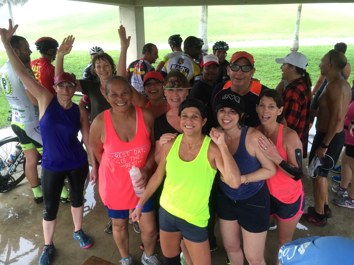 Rain did not stop a great training