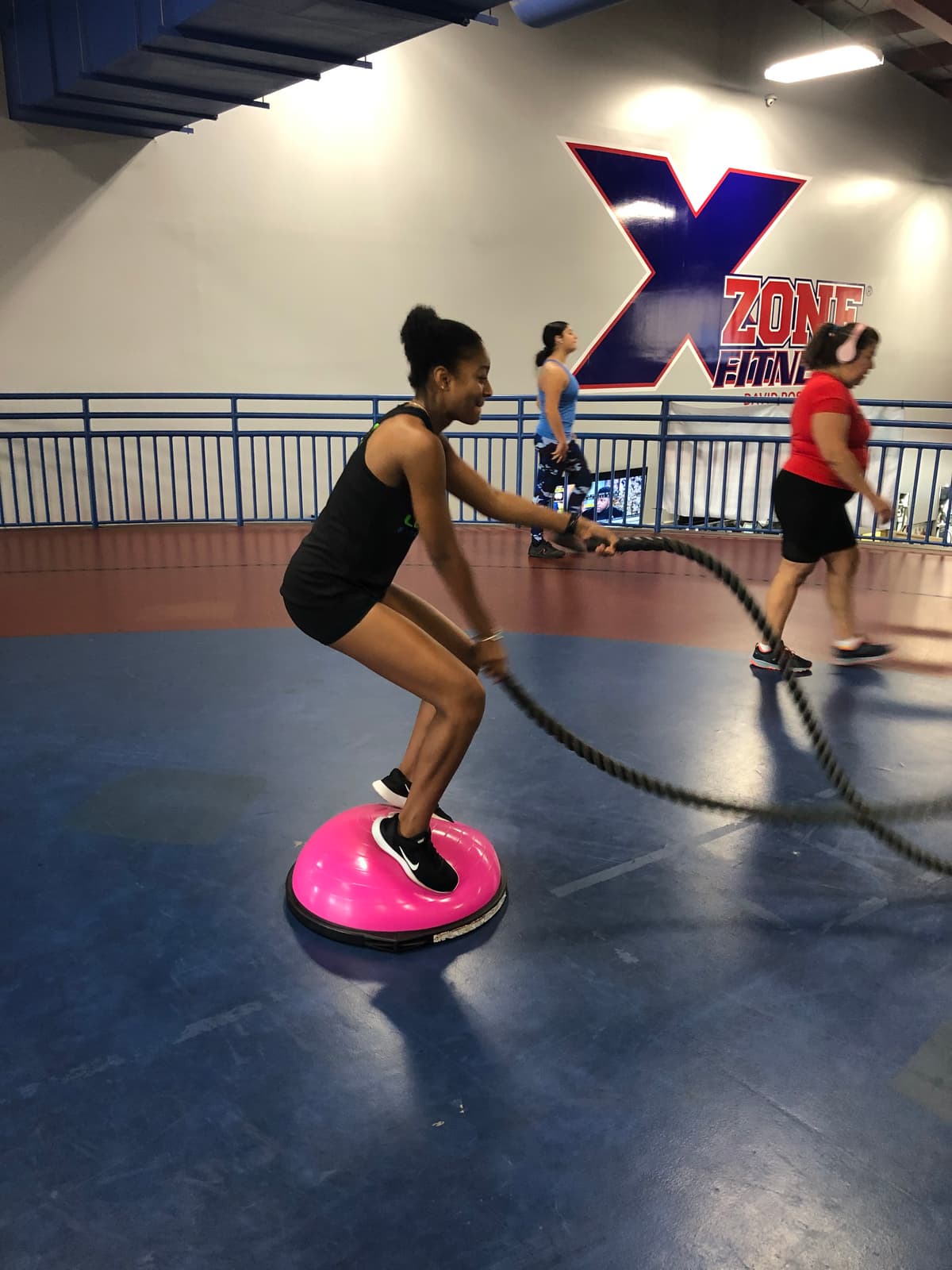 Battle rope on the BOSU